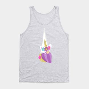 Unicorn Gnome, Garden Gnome, Cute Gnome, Hat Tank Top